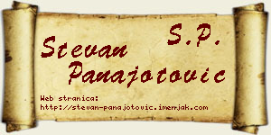 Stevan Panajotović vizit kartica